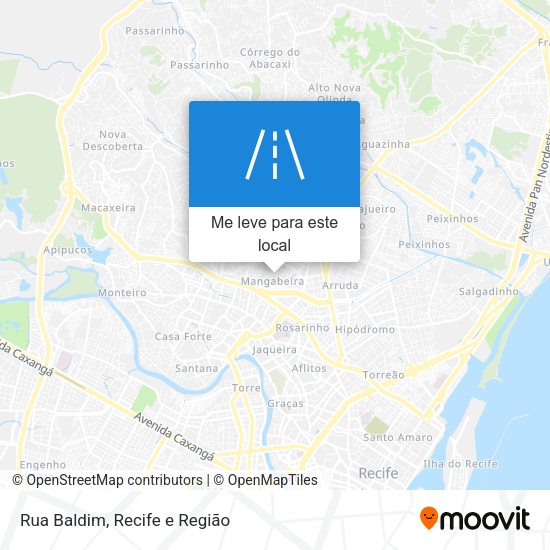 Rua Baldim mapa