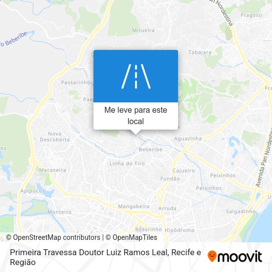 Primeira Travessa Doutor Luiz Ramos Leal mapa