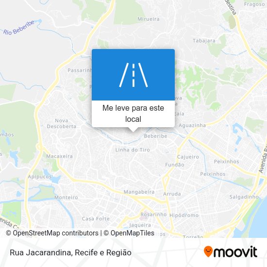 Rua Jacarandina mapa