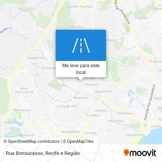 Rua Bonsucesso mapa