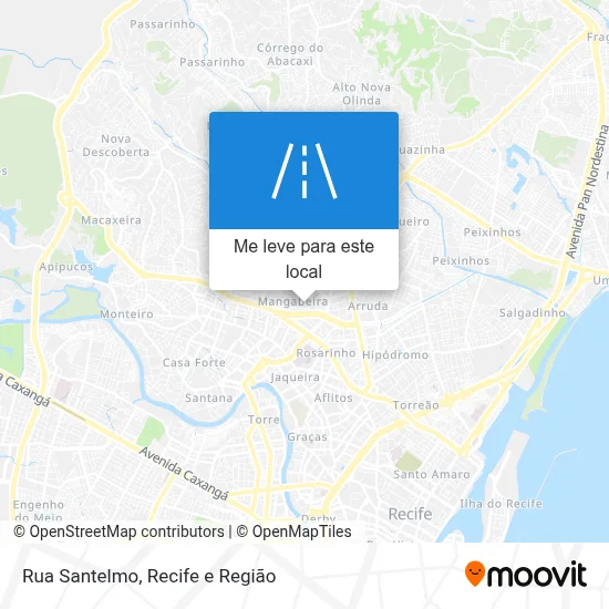 Rua Santelmo mapa