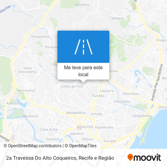 2a Travessa Do Alto Coqueiros mapa