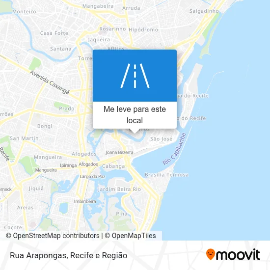 Rua Arapongas mapa
