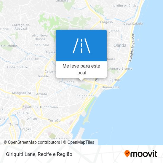 Giriquiti Lane mapa
