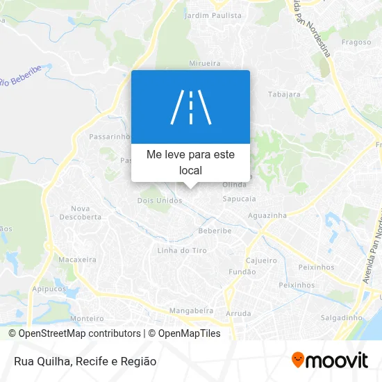 Rua Quilha mapa
