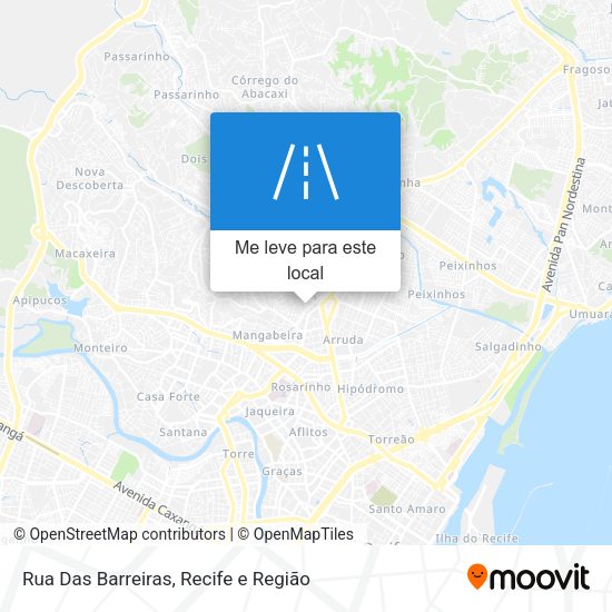 Rua Das Barreiras mapa