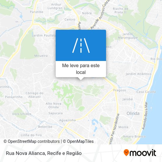 Rua Nova Alianca mapa