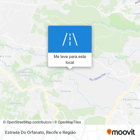 Estrada Do Orfanato mapa