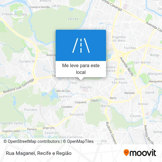 Rua Maganel mapa