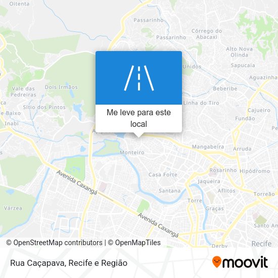 Rua Caçapava mapa