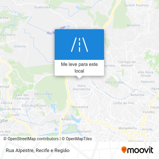 Rua Alpestre mapa