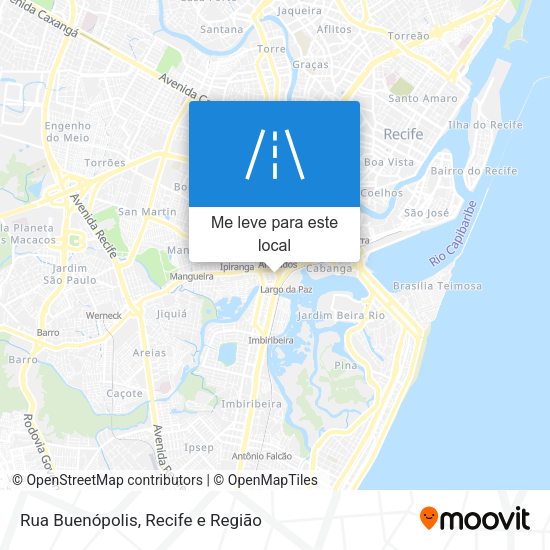 Rua Buenópolis mapa