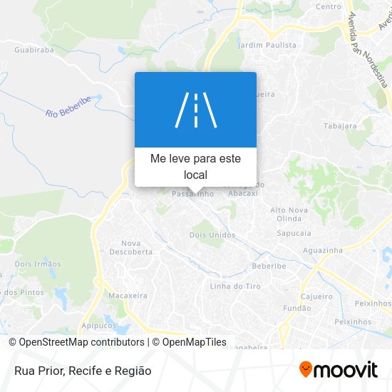 Rua Prior mapa