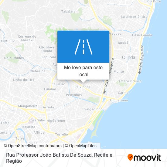 Rua Professor João Batista De Souza mapa