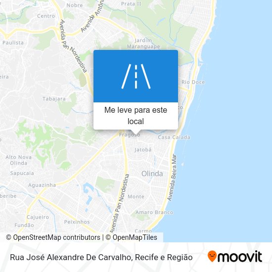 Rua José Alexandre De Carvalho mapa