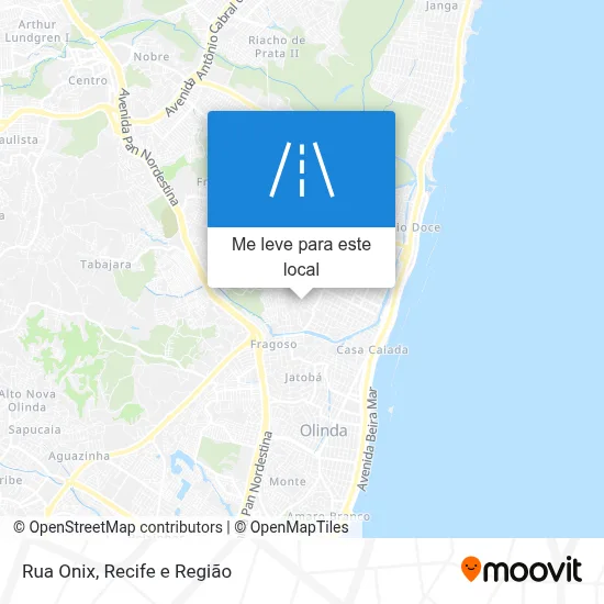 Rua Onix mapa