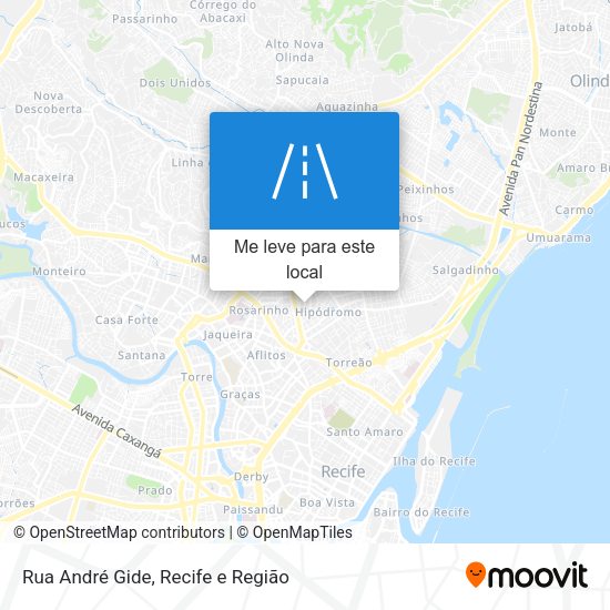 Rua André Gide mapa