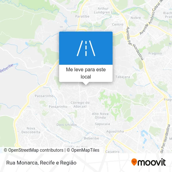 Rua Monarca mapa
