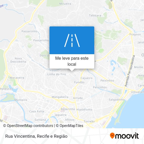 Rua Vincentina mapa