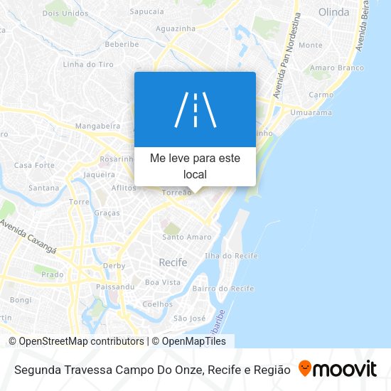 Segunda Travessa Campo Do Onze mapa