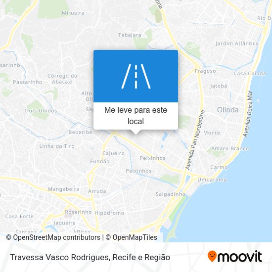Travessa Vasco Rodrigues mapa