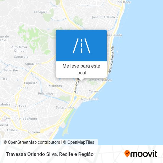 Travessa Orlando Silva mapa