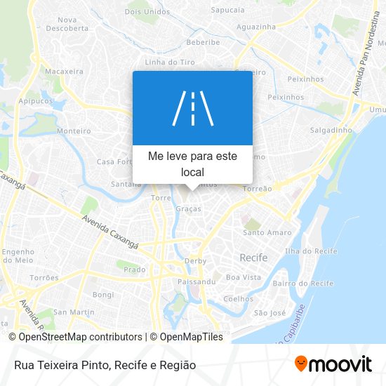 Rua Teixeira Pinto mapa