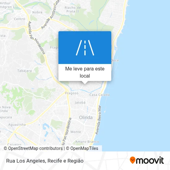 Rua Los Angeles mapa