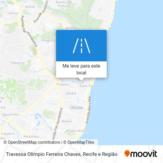 Travessa Olímpio Ferreira Chaves mapa
