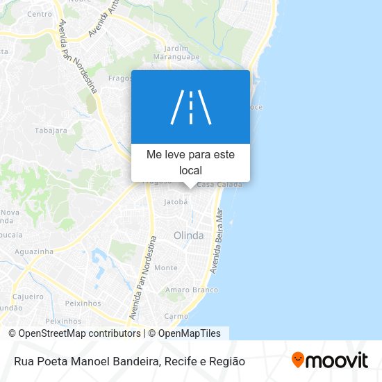 Rua Poeta Manoel Bandeira mapa