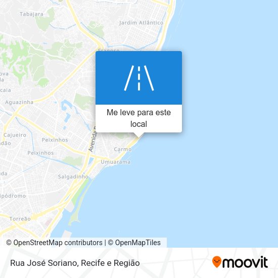 Rua José Soriano mapa