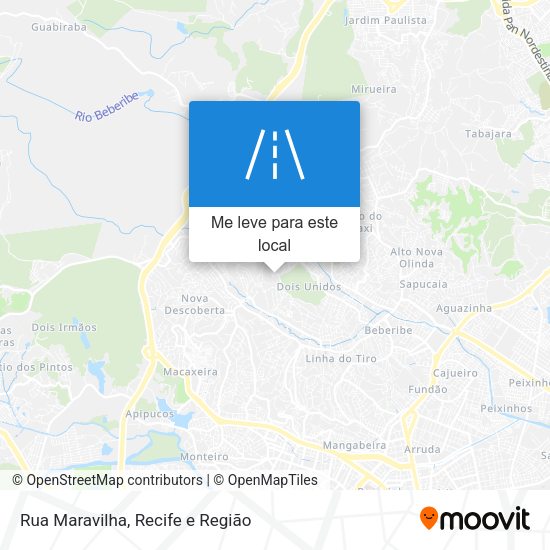 Rua Maravilha mapa
