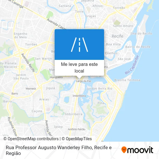 Rua Professor Augusto Wanderley Filho mapa