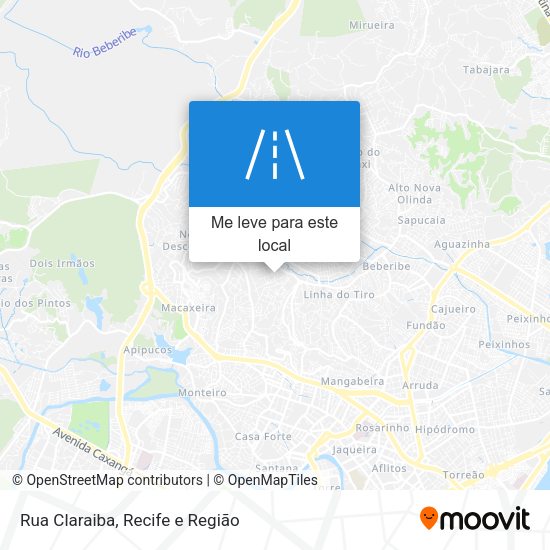 Rua Claraiba mapa