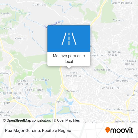 Rua Major Gercino mapa