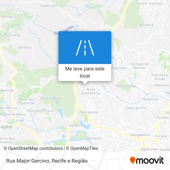 Rua Major Gercino mapa