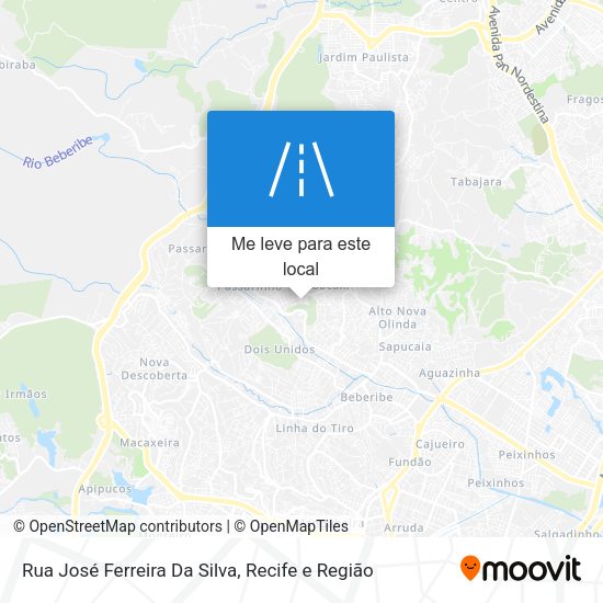 Rua José Ferreira Da Silva mapa