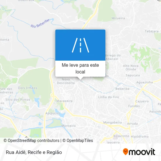 Rua Aidê mapa