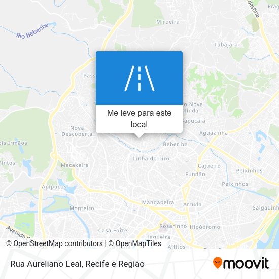 Rua Aureliano Leal mapa