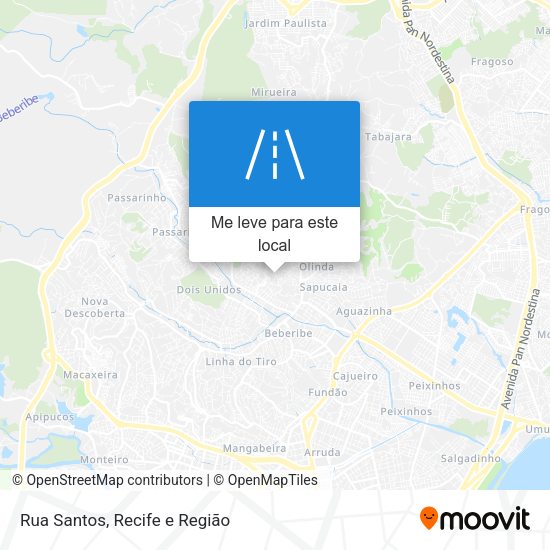 Rua Santos mapa