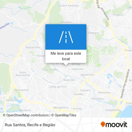 Rua Santos mapa