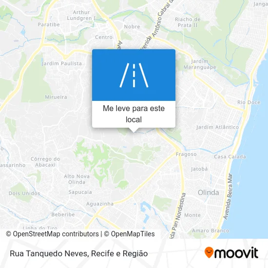 Rua Tanquedo Neves mapa