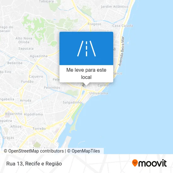 Rua 13 mapa