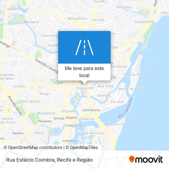 Rua Estácio Coimbra mapa
