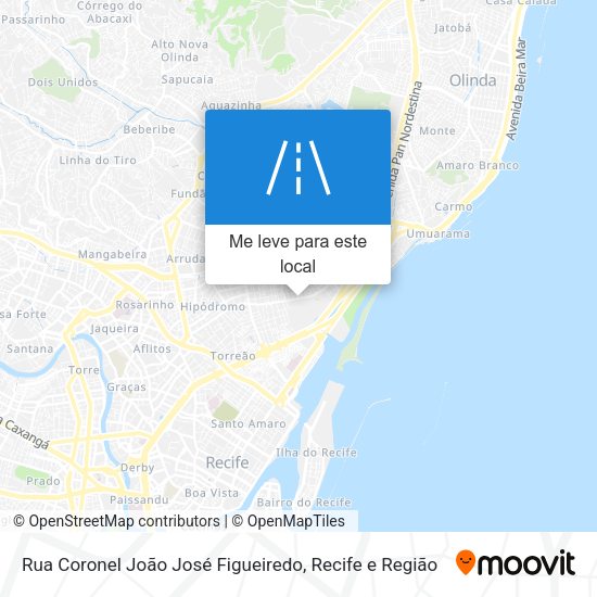 Rua Coronel João José Figueiredo mapa