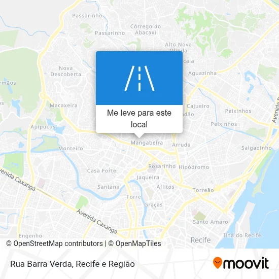 Rua Barra Verda mapa