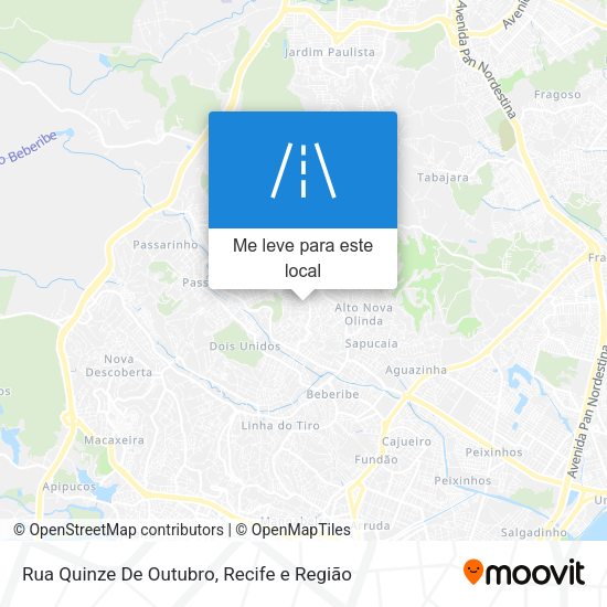 Rua Quinze De Outubro mapa