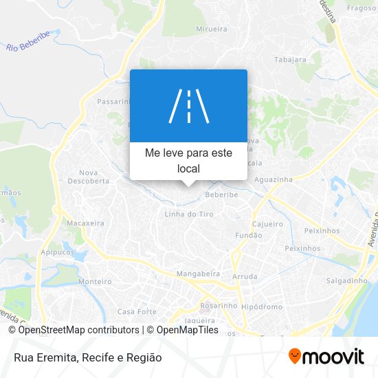 Rua Eremita mapa