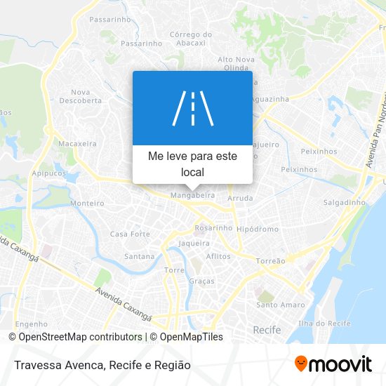 Travessa Avenca mapa