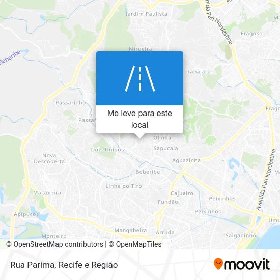 Rua Parima mapa